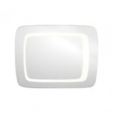 Wardell Illuminated Wall Mirror, Aluminium, Glass