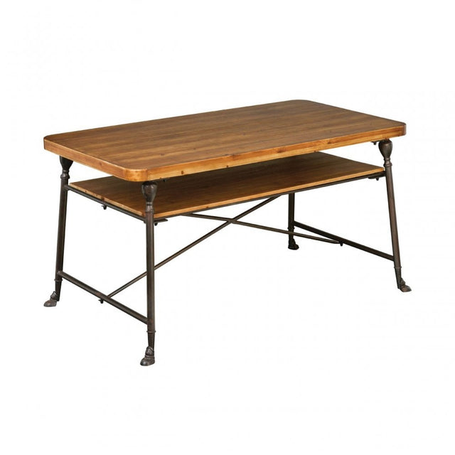 Foundry Table, Fir Wood, Natural