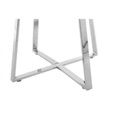 Metropolitan Dining Table, Chrome, Glass, Clear