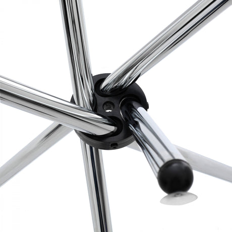 Dining Table, Chrome, Glass, Clear