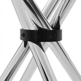 Dining Table, Chrome, Glass, Clear