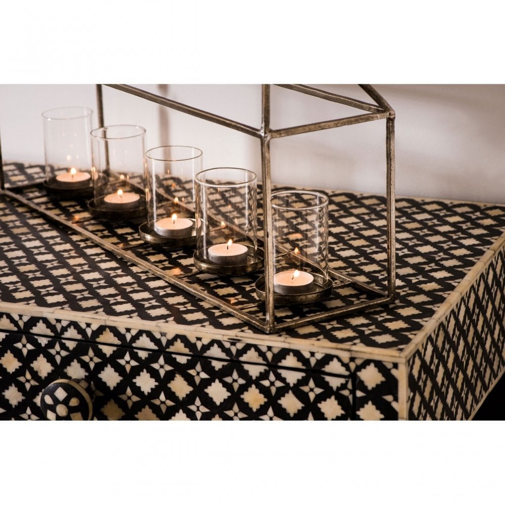 Wulah Console Table, Mother of Pearl, Wood