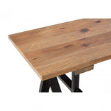 Townhouse Console Table, Iron, Pine Wood, Brown