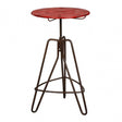 Hektor Hektor Artisan Lamp Table, Metal, Red