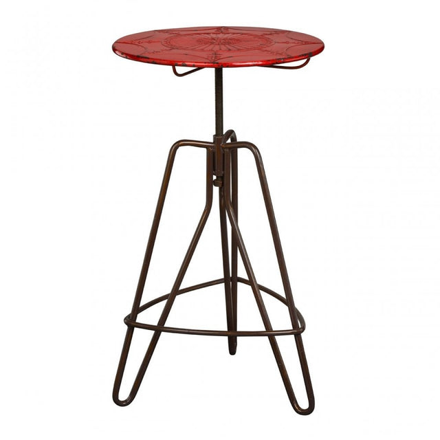 Hektor Hektor Artisan Lamp Table, Metal, Red