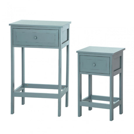 Chatelet Set of 2 Tables, Wood, Grey