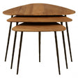 Elmo Triangular Tables, Brown