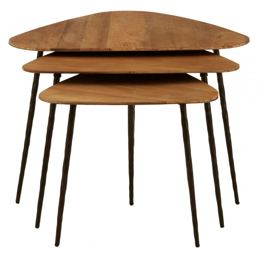 Elmo Triangular Tables, Brown
