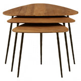Elmo Triangular Tables, Brown