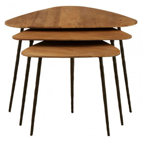Elmo Triangular Tables, Brown