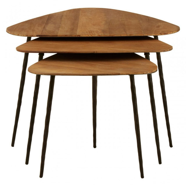 Elmo Triangular Tables, Brown