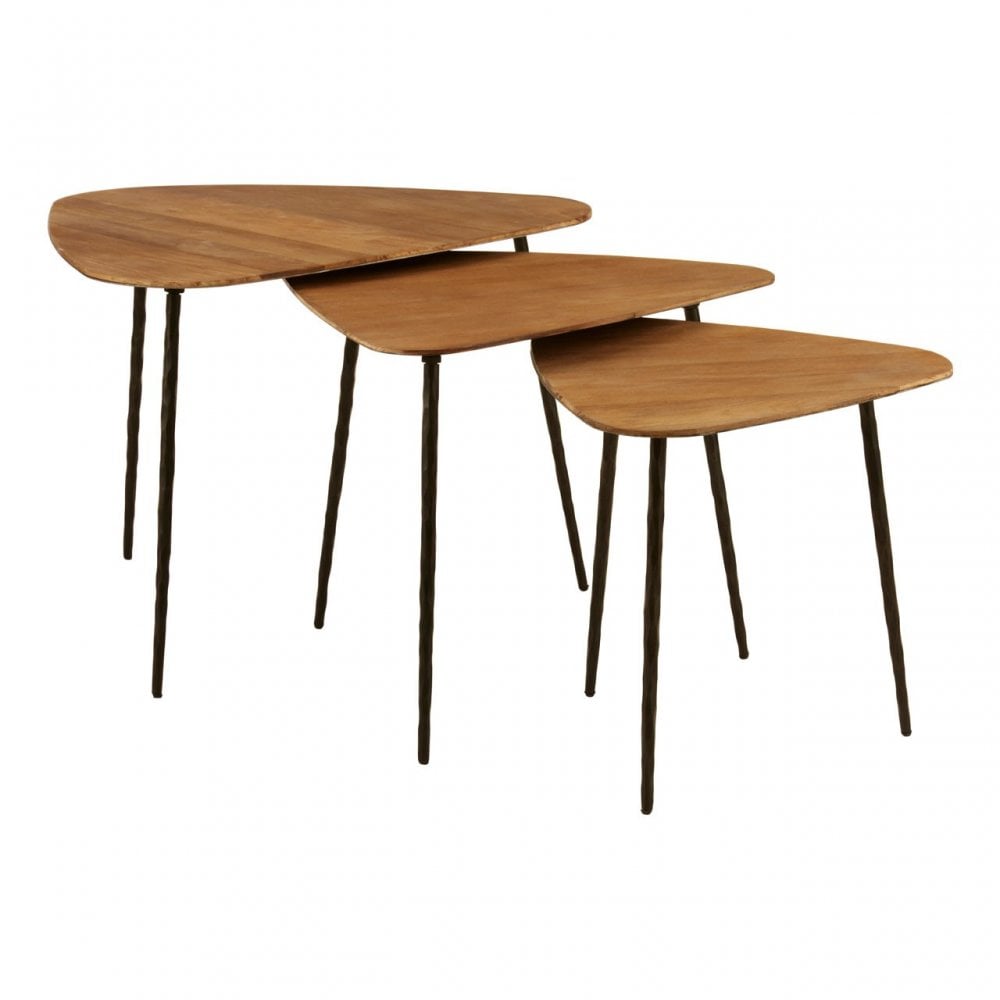 Elmo Triangular Tables, Brown