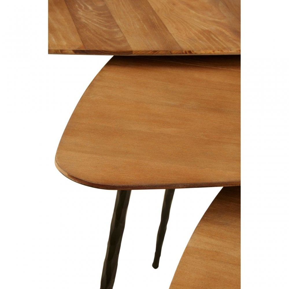Elmo Triangular Tables, Brown