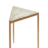 Gianna Nest of 3 Tripod Tables, Iron, Marble, White