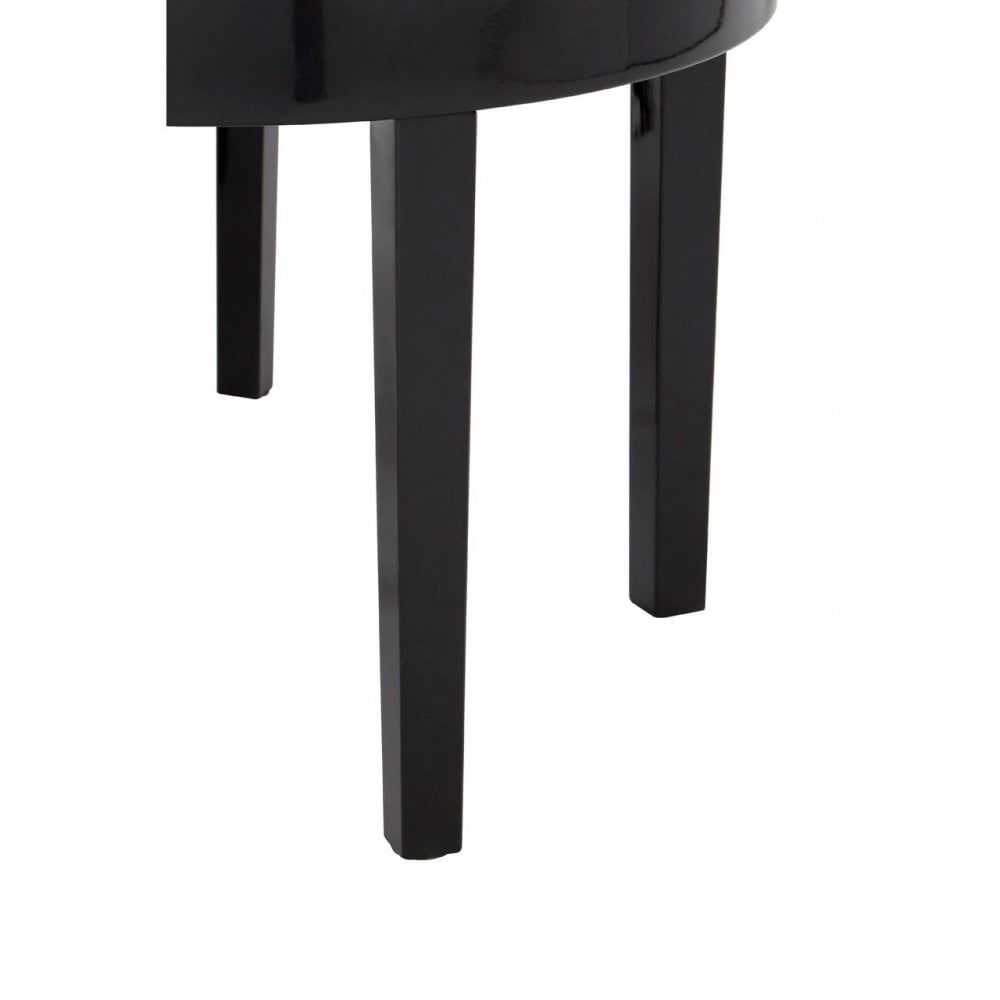 Moritz Nesting Tables - Set of 3, Wood, Pine Wood, Black