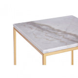 Anvil Set of 2 Square Cuboid Side Tables, White