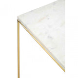 Vizzini Square Side Table, Agate, Iron, Marble, Brass