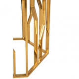 Camperian Black Glass Side Table, Stainless Steel, Glass, Gold
