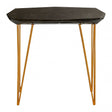 Artefacto Iron Gold and Marble Side Table