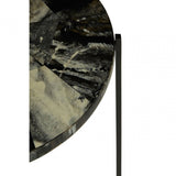 Marlox Antique Green / Black Table, Iron, Resin, Green