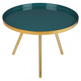 Enox Large Diesel Enamel Table, Enamel, Iron, Gold