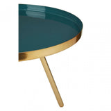 Enox Large Diesel Enamel Table, Enamel, Iron, Gold