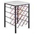 Hamish White Marble / Iron Table, Iron, Marble, White