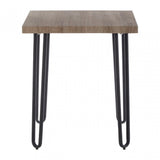 Borough Side Table, Wood, Paper Veneer, Natural