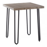 Borough Side Table, Wood, Paper Veneer, Natural