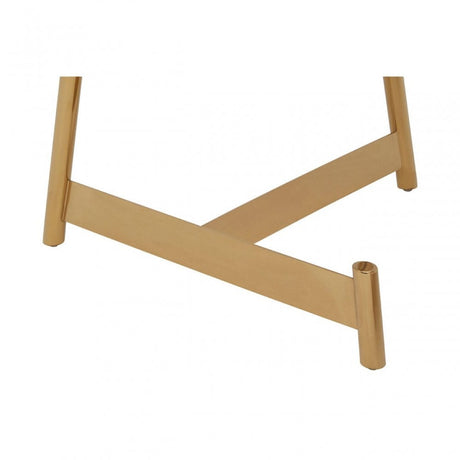 Camperian Set of 2 Round Tables, Metal, Gold