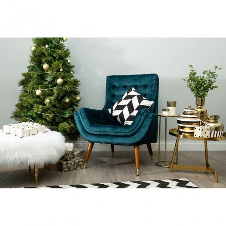Camperian Set of 2 Round Tables, Metal, Gold