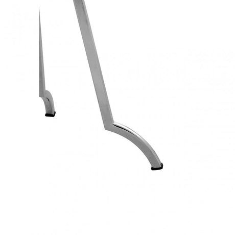 Sudia Round Side Table, Mirrored Glass, Stainless Steel