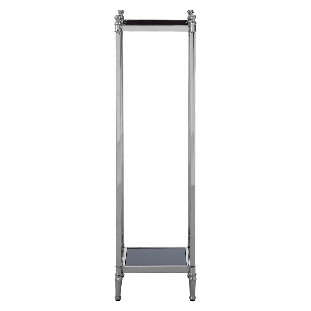 Hoffmann Plant Stand, Aluminium, Mirrored Glass, Stainless Steel, Black
