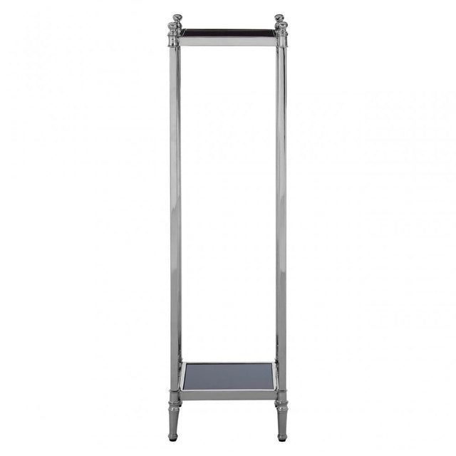 Hoffmann Plant Stand, Aluminium, Mirrored Glass, Stainless Steel, Black