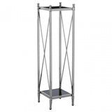 Hoffmann Plant Stand, Aluminium, Mirrored Glass, Stainless Steel, Black