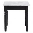 Henley Side Table, Marble, White