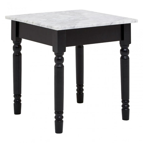 Henley Side Table, Marble, White