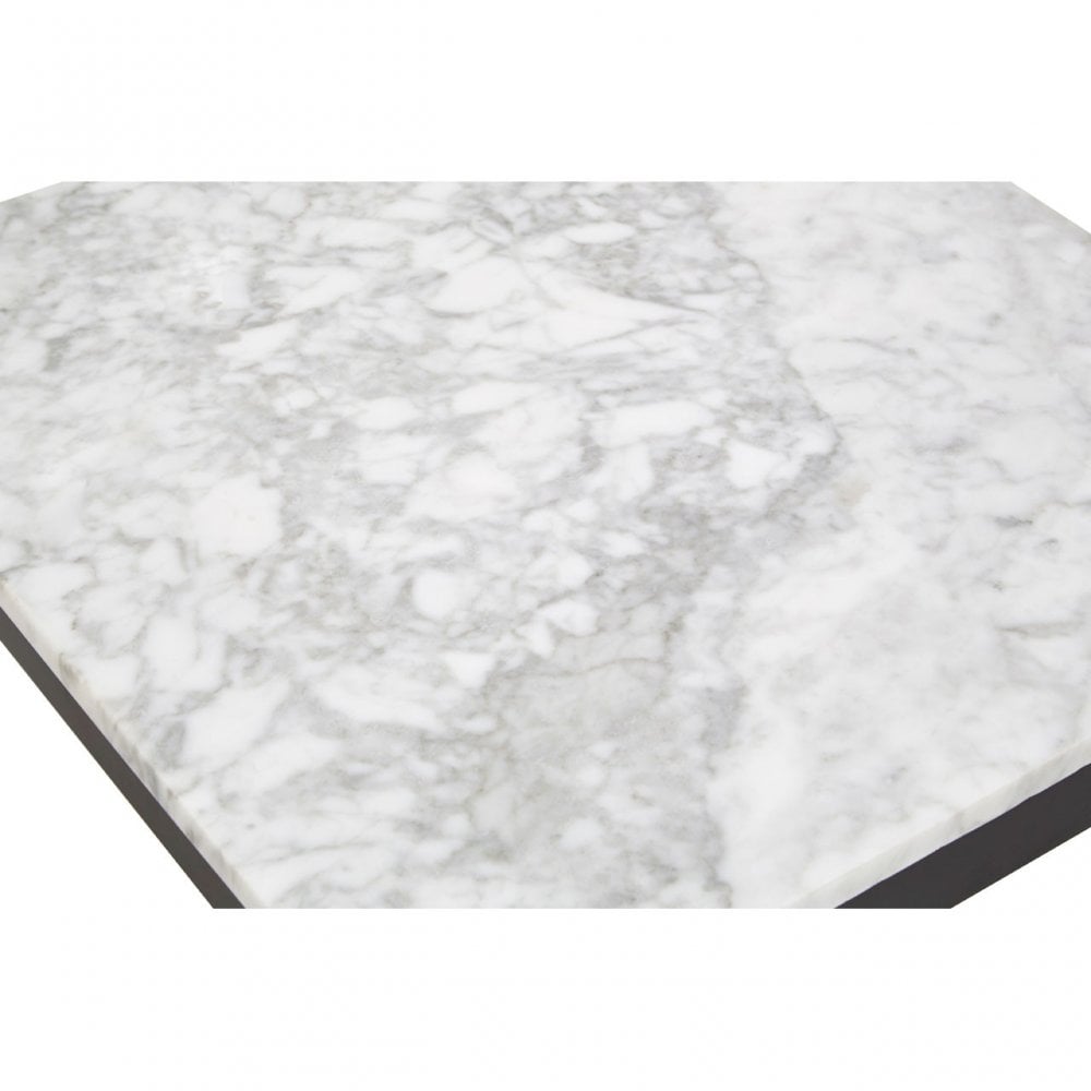 Henley Side Table, Marble, White