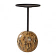 Rova Side Table, Iron, Resin, Gold