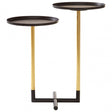 Halle Duplex Side Table, Iron, Black