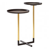 Halle Duplex Side Table, Iron, Black