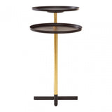Halle Duplex Side Table, Iron, Black