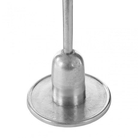 Halle Side Table with Silver Finish, Aluminium, Silver