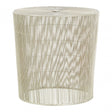 Hamish Cage-Shaped Large Round Table, Iron, Silver