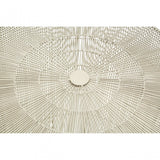 Hamish Cage-Shaped Large Round Table, Iron, Silver