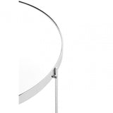 Enrich Large Silver Mirror Side Table, Mirrored Glass, Silver