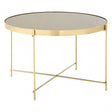 Enrich Large Gold Mirror Side Table