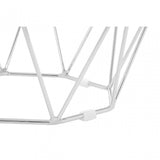 Enrich Tempered Glass / Chrome End Table, Tempered Glass, Clear