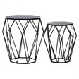 Anvil Black Metal Tables, Iron, Black