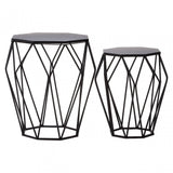 Anvil Black Metal Tables, Iron, Black